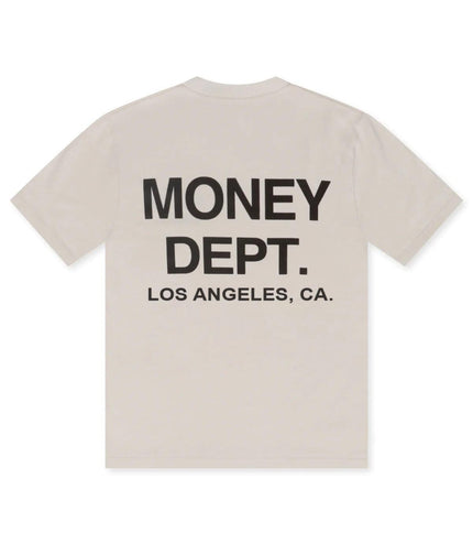 MONEY DEPT. LOS ANGELES HEAVYWEIGHT TEE - CREAM/BROWN MONEY DEPT