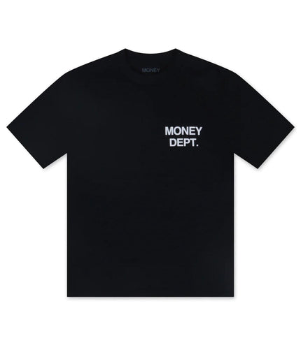 MONEY DEPT. LOS ANGELES HEAVYWEIGHT TEE - BLACK/WHITE MONEY DEPT