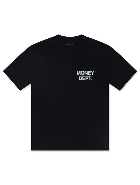 MONEY DEPT. LOS ANGELES HEAVYWEIGHT TEE - BLACK/WHITE MONEY DEPT