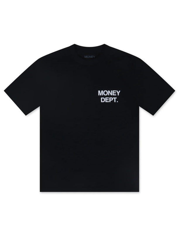 MONEY DEPT. LOS ANGELES HEAVYWEIGHT TEE - BLACK/WHITE MONEY DEPT