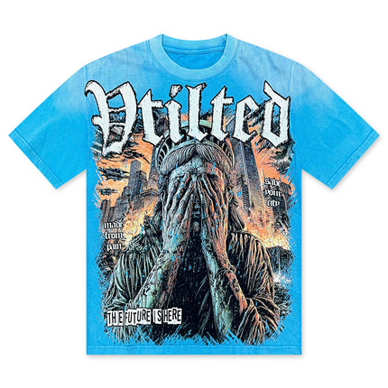 Vtilted Tears Tee - Washed Blue