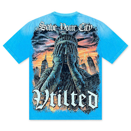 Vtilted Tears Tee - Washed Blue