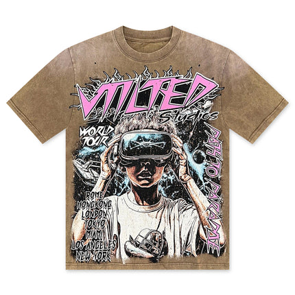 Vtilted Tokyo Tee - Brown Wash
