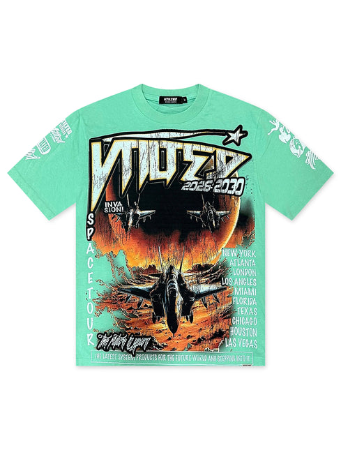 Vtilted Skyline Tee - Chalky Mint