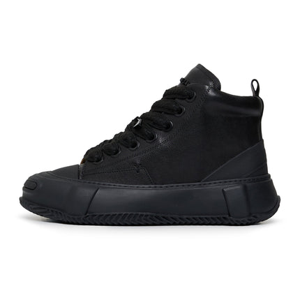 Valabasas "Vision" High Top Shoes - Black Leather