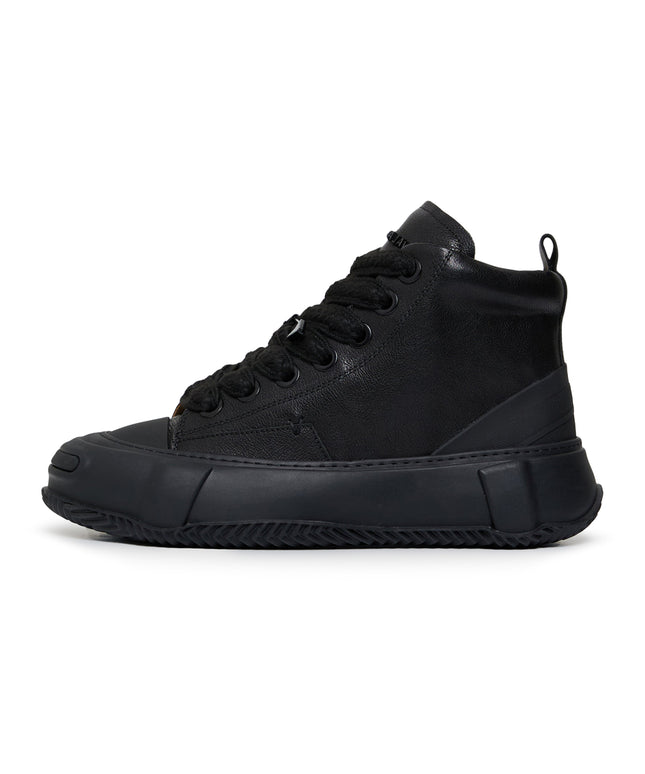 Valabasas "Vision" High Top Shoes - Black Leather