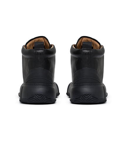 Valabasas "Vision" High Top Shoes - Black Leather