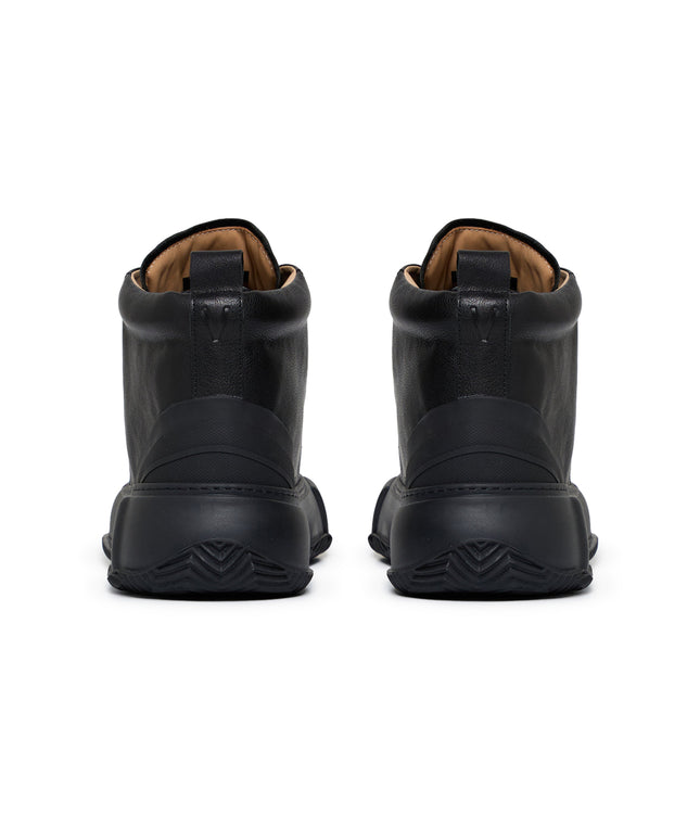 Valabasas "Vision" High Top Shoes - Black Leather