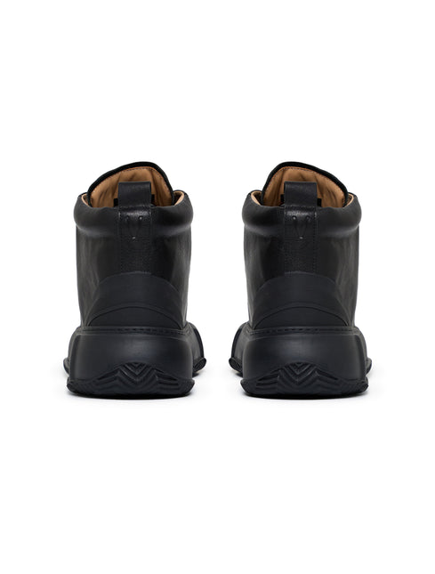 Valabasas "Vision" High Top Shoes - Black Leather