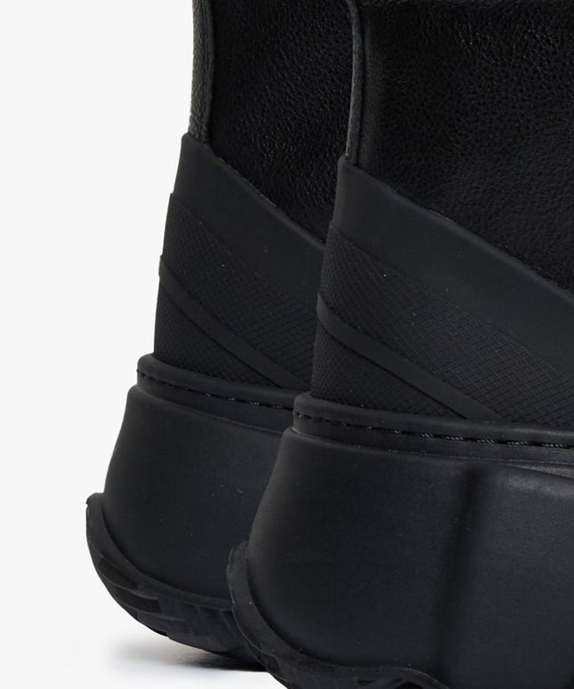 Valabasas "Vision" High Top Shoes - Black Leather