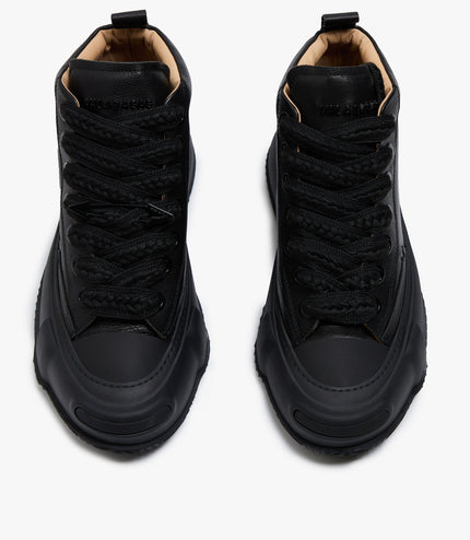 Valabasas "Vision" High Top Shoes - Black Leather