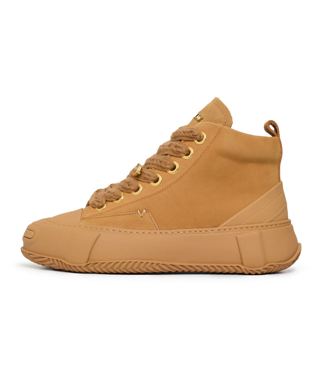 Valabasas "Vision" High Top Shoes - Tan Leather