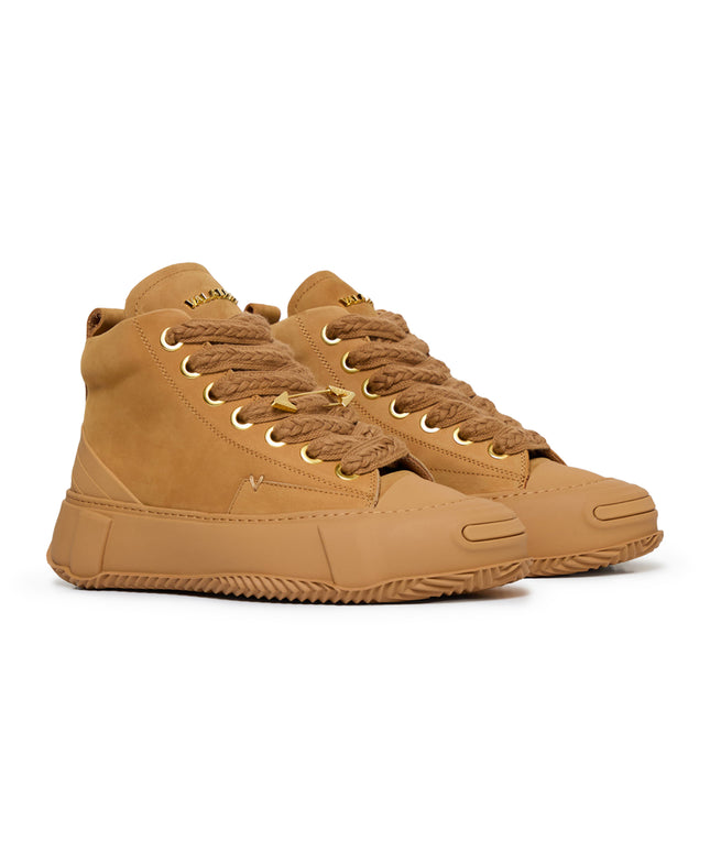 Valabasas "Vision" High Top Shoes - Tan Leather
