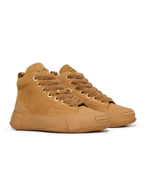 Valabasas "Vision" High Top Shoes - Tan Leather