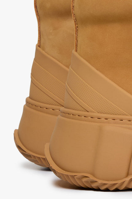 Valabasas "Vision" High Top Shoes - Tan Leather