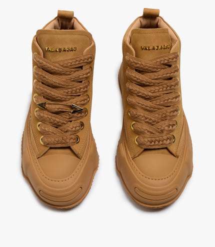 Valabasas "Vision" High Top Shoes - Tan Leather