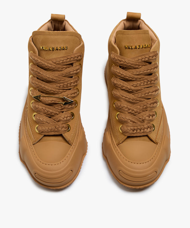 Valabasas "Vision" High Top Shoes - Tan Leather