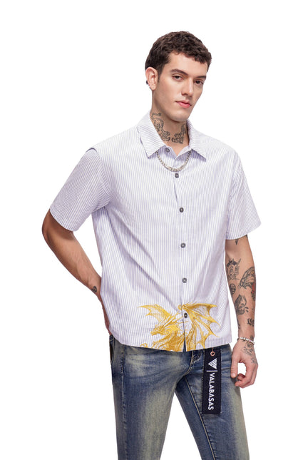 Valabasas Fugazi Button Down Shirt - White