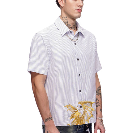 Valabasas Fugazi Button Down Shirt - White