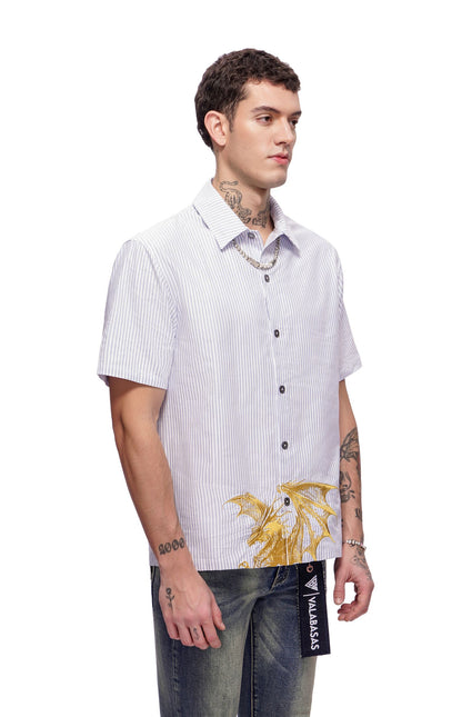 Valabasas Fugazi Button Down Shirt - White