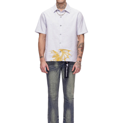 Valabasas Fugazi Button Down Shirt - White
