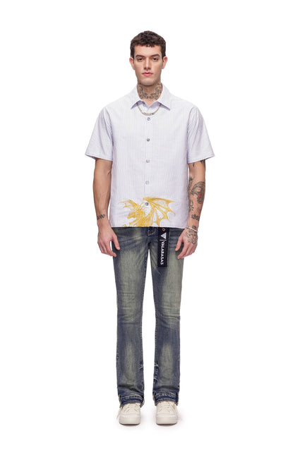 Valabasas Fugazi Button Down Shirt - White
