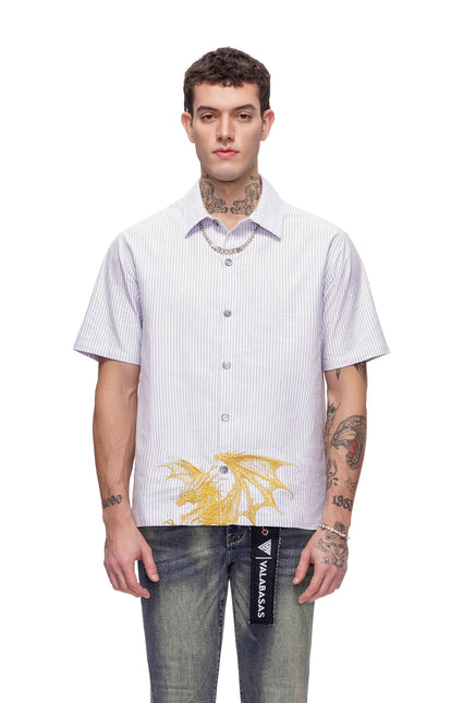 Valabasas Fugazi Button Down Shirt - White