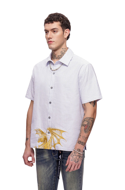 Valabasas Fugazi Button Down Shirt - White