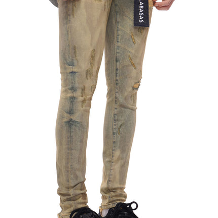 Valabasas Collage Skinny Denim Jean - Vintage Wash