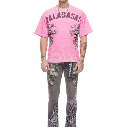 Valabasas Tenka Stacked Denim Jean - Grey Wash