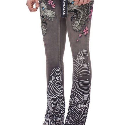 Valabasas Tenka Stacked Denim Jean - Grey Wash
