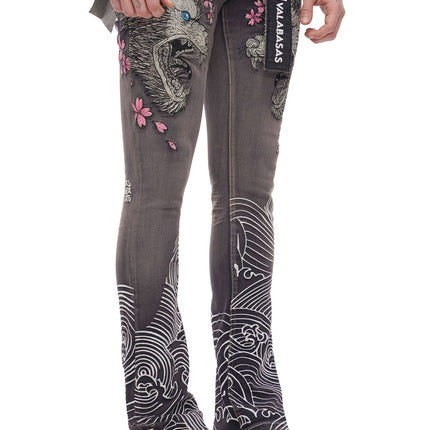 Valabasas Tenka Stacked Denim Jean - Grey Wash