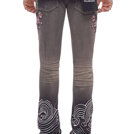 Valabasas Tenka Stacked Denim Jean - Grey Wash