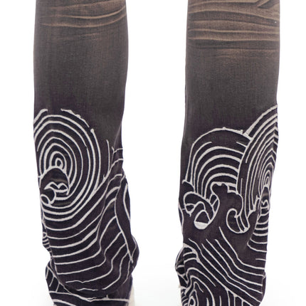 Valabasas Tenka Stacked Denim Jean - Grey Wash