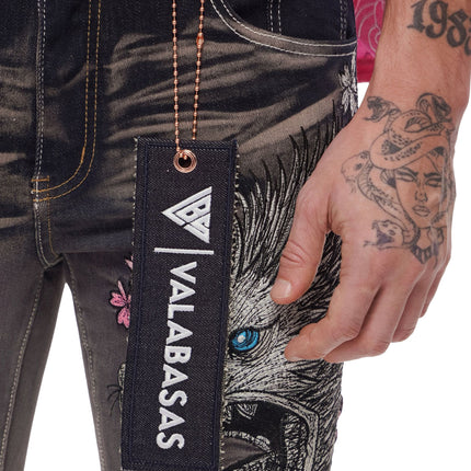 Valabasas Tenka Stacked Denim Jean - Grey Wash