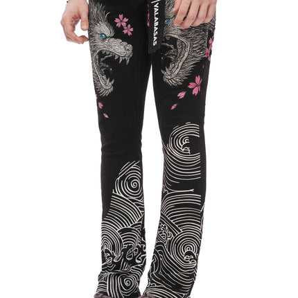 Valabasas Tenka Stacked Denim Jean - Jet Black