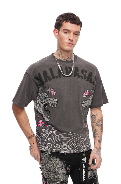 Valabasas Ikari Tee - Washed Black