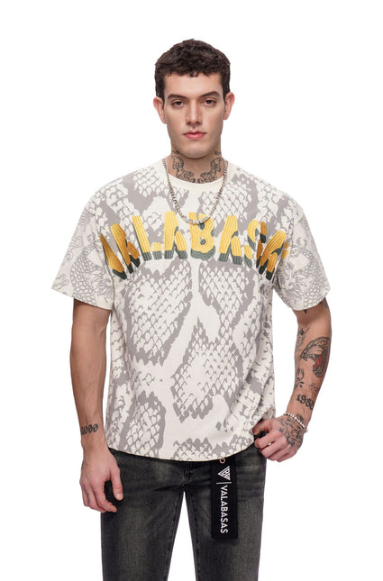 Valabasas Serpent Fade Tee - White