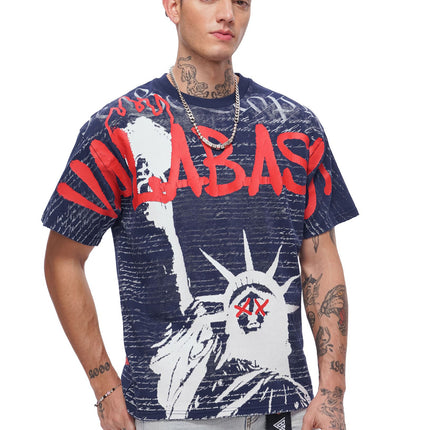 Valabasas Freedom Tee - Navy Blue
