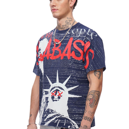 Valabasas Freedom Tee - Navy Blue