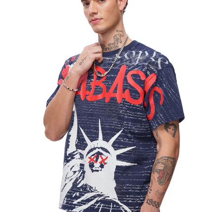 Valabasas Freedom Tee - Navy Blue
