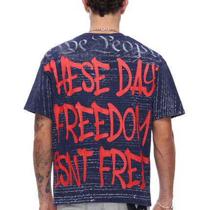 Valabasas Freedom Tee - Navy Blue