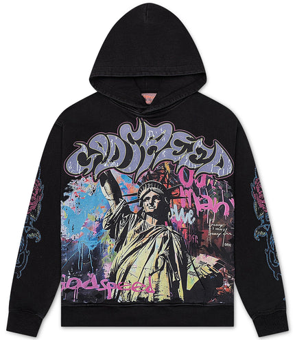 Godspeed Vandal Hoodie - Black Wash