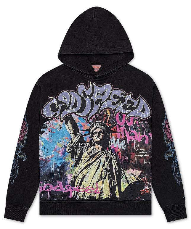 Godspeed Vandal Hoodie - Black Wash