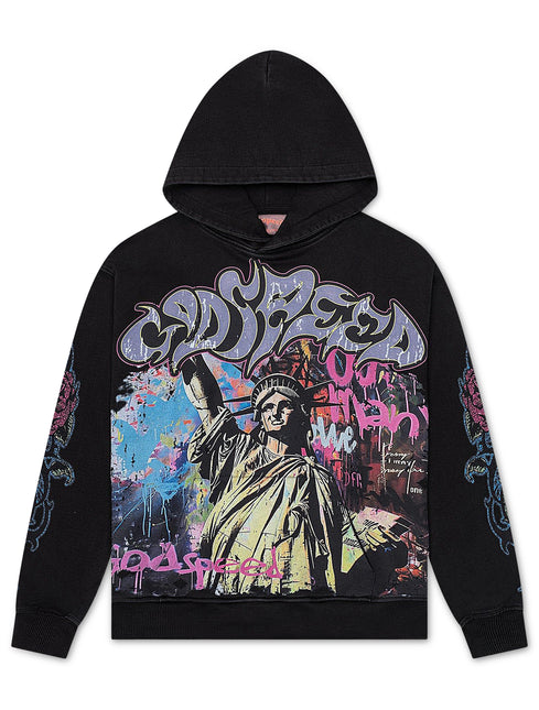 Godspeed Vandal Hoodie - Black Wash