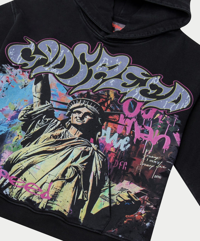 Godspeed Vandal Hoodie - Black Wash