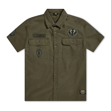 Jordan Craig Military Cargo Shirt - Army Green