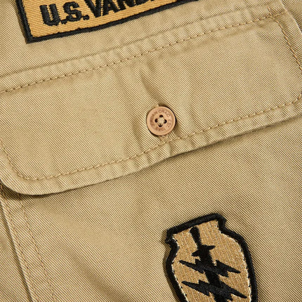 Jordan Craig Military Cargo Shirt - Khaki