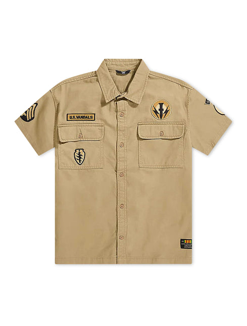 Jordan Craig Military Cargo Shirt - Khaki