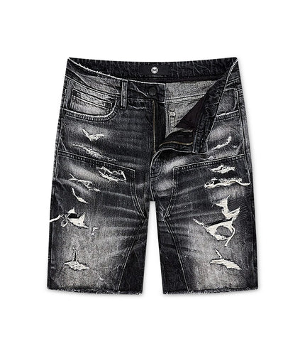 Jordan Craig Landman Denim Shorts - Industrial Black